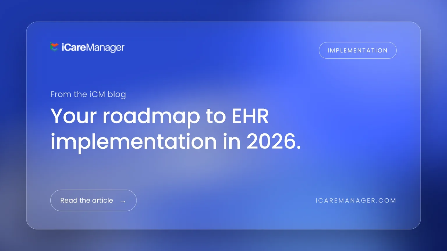 IDD EHR Implementation Timeline for 2026