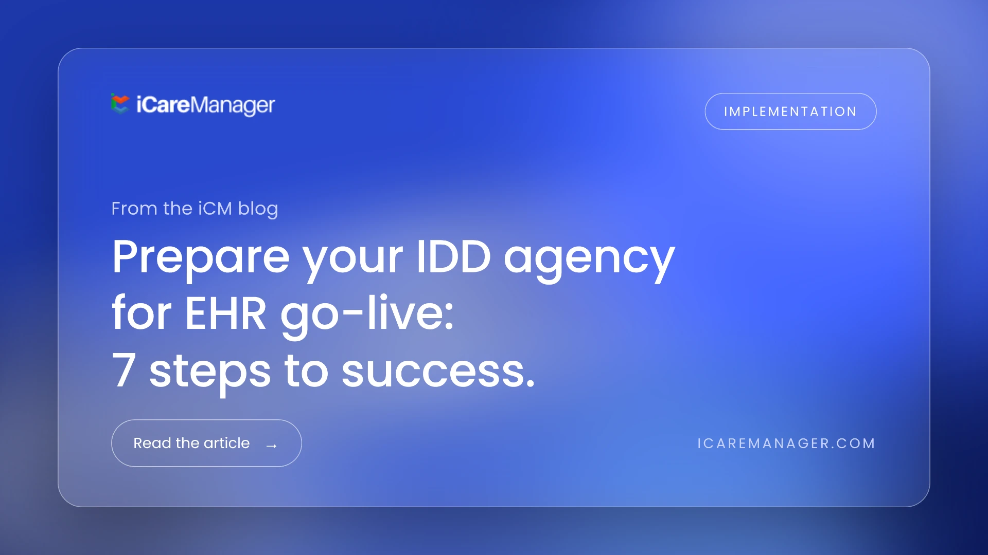 How to Prepare for IDD EHR Go Live in 2026