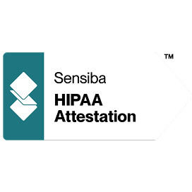 Sensiba HIPAA attestation seal