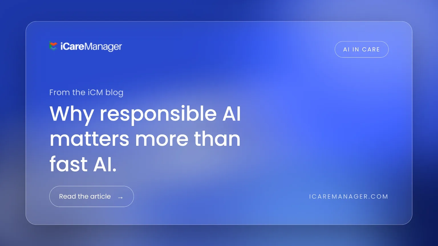 Why responsible AI matters more than fast AI